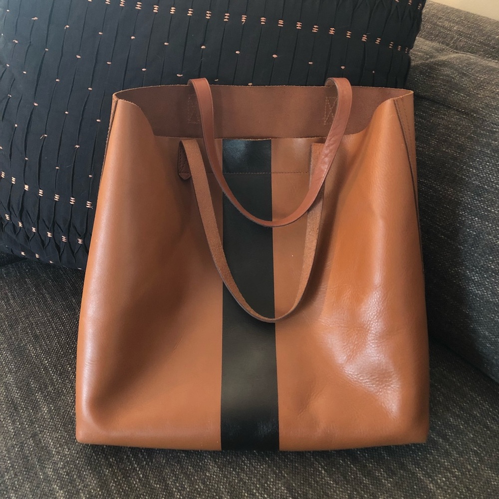 Madewell Paint Stripe Transport Tote